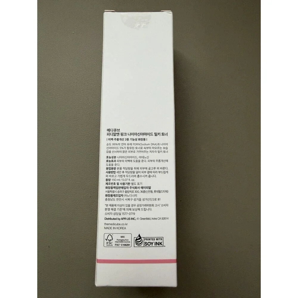 medicube PDRN Pink Milky Toner Niacinamide Panthenol 150ml EXP 2028-11-18